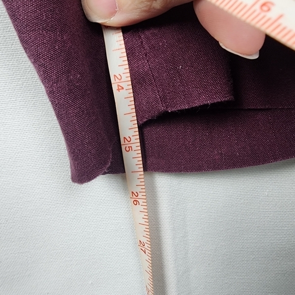 J. Jill Linen Stretch Straight Leg Pull On Pants SIZE Large - Picture 4 of 6